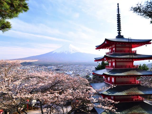 Pagoda, Monte Fuji, Pacote Japão